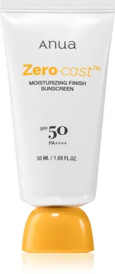 Крем солнцезащитный для лица Anua Zero-Cast Moisturizing Finish Sunscreen увлажняющий, водостойкий, 50 мл