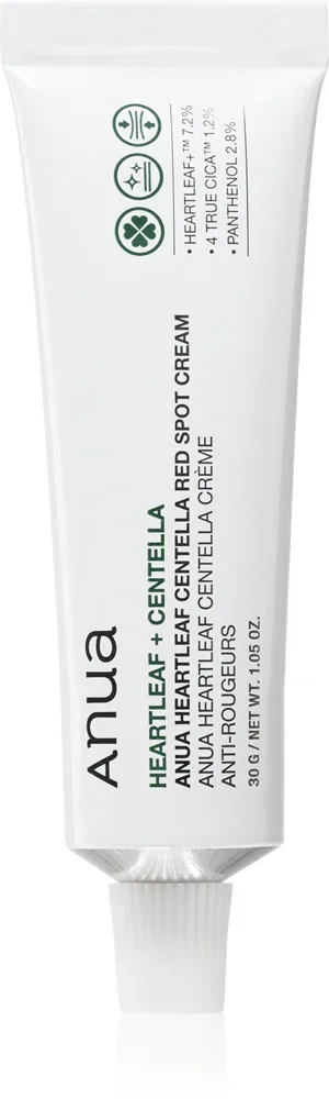 Крем для лица Anua Heartleaf Centella Red Spot Cream успокаивающий, с ниацинамидом и скваланом, 30 г
