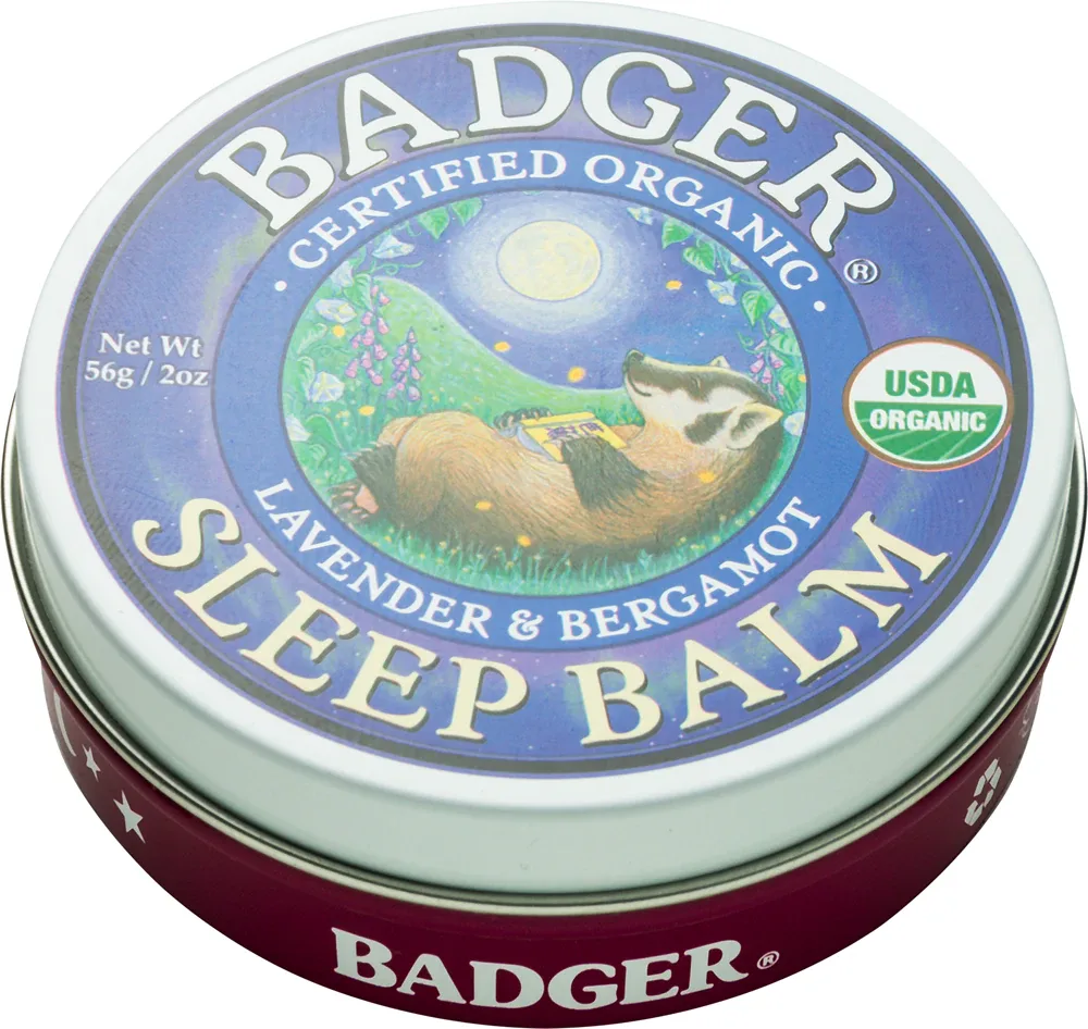 Бальзам Badger Sleep для расслабления и засыпания, с лавандой и бергамотом
