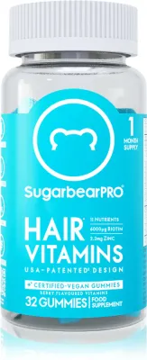 SugarbearPRO® Hair Vitamins - Витамины для волос SugarbearPRO Hair Vitamins жевательные, биологически активная добавка, 138 г