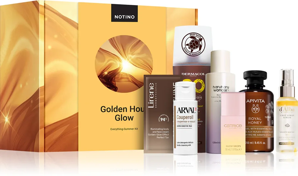 Набор косметики Beauty Box Notino Golden Hour Glow, для тела и лица, для загара