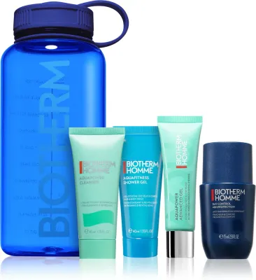 Набор косметики Biotherm Homme Aquapower Advanced Gel мужской, подарочный, с гелем для лица и дезодорантом