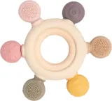 Прорезыватель для зубов Bo Jungle B-Multi-Sensory Ring силиконовый, с погремушкой, 1 шт — фото 1