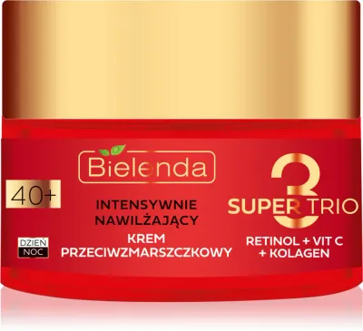 Крем для лица Bielenda Super Trio увлажняющий, против морщин, для зрелой кожи 40+, 50 мл 40+