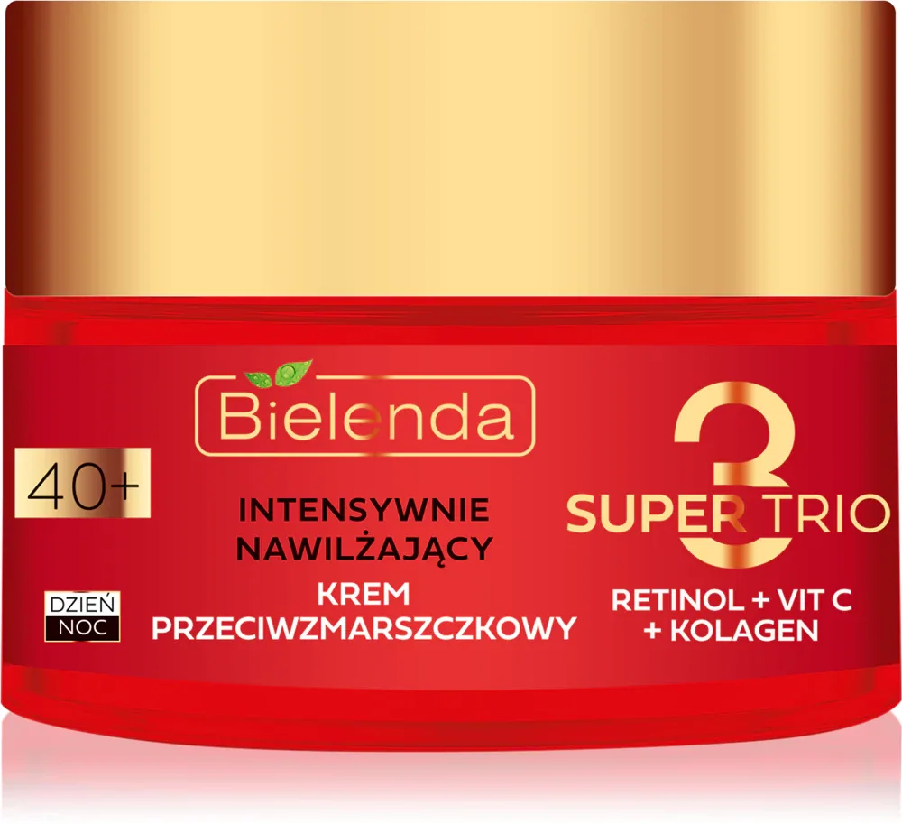 Крем для лица Bielenda Super Trio увлажняющий, против морщин, для зрелой кожи 40+, 50 мл 40+