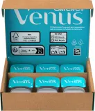 Сменные кассеты для бритвы Gillette Venus Smooth с тремя лезвиями, увлажняющие подушечки, 16 шт — фото 2