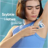 Сменные кассеты для бритвы Gillette Venus Smooth с тремя лезвиями, увлажняющие подушечки, 16 шт — фото 3