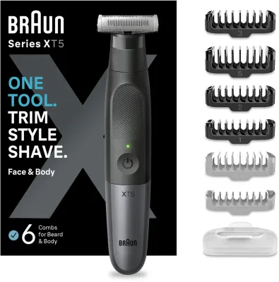 Триммер многофункциональный Braun Series X XT5200 водостойкий, с 6 насадками