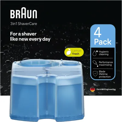 Картриджи для чистящей станции Braun CCR Refill LemonFresh с ароматом лимона, 4 шт с ароматом Lemon Fresh