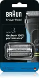 Головка бритвенная сменная Braun Series 3+ 32B с двумя сетками, для бритв Series 3, 1 шт — фото 1