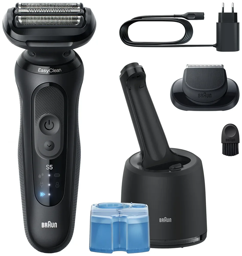 Бритва электрическая Braun Series 5 52-N7200cc со станцией очистки SmartCare, водонепроницаемая, 1 шт SmartCare Black