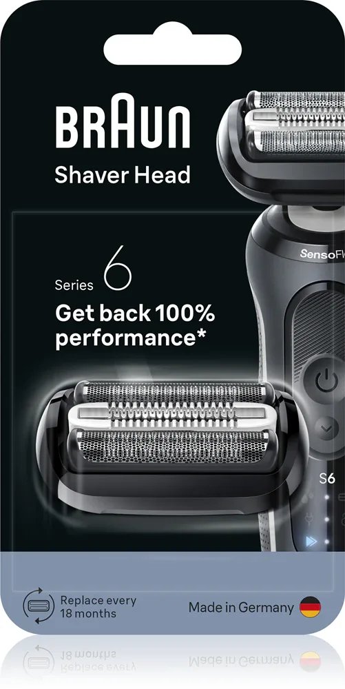 Головка бритвенная сменная Braun Series 6 64B из нержавеющей стали, для бритв Series 6, 1 шт