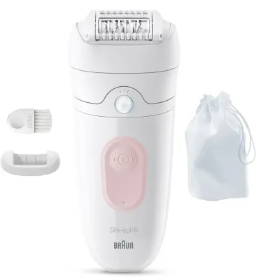 Эпилятор Braun Silk-epil 5 SE5-011 с массажной насадкой, беспроводной, 1 шт