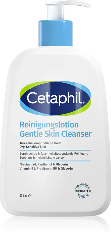 Молочко очищающее Cetaphil Gentle Skin Cleanser для лица, для чувствительной и сухой кожи, 236 мл
