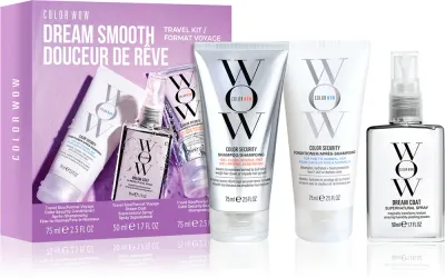 Набор для ухода за волосами Color WOW Dream Smooth подарочный, средства в мини-формате
