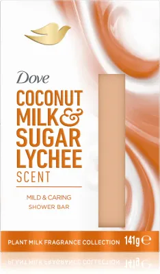 Мыло кусковое Dove Milk Sugar Lychee для всех типов кожи, с обильной пеной, 141 г