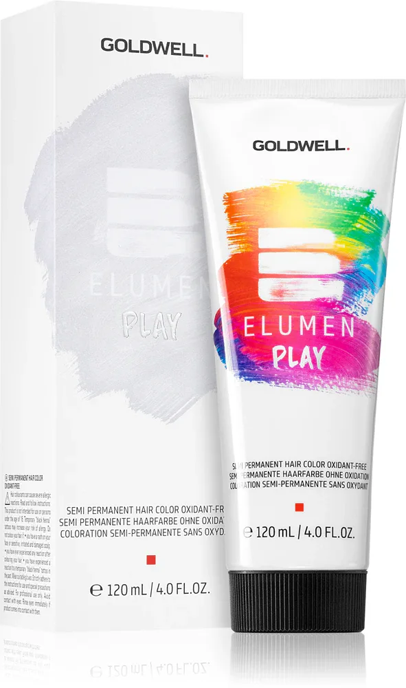 Краска для волос Goldwell Elumen Play полуперманентная, смываемая, для всех типов волос, 120 мл Clear