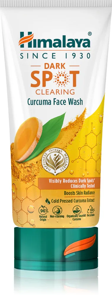 Гель для очищения кожи лица Himalaya Herbals Dark Spot Clearing Curcuma освежающий, для всех типов кожи, 150 мл