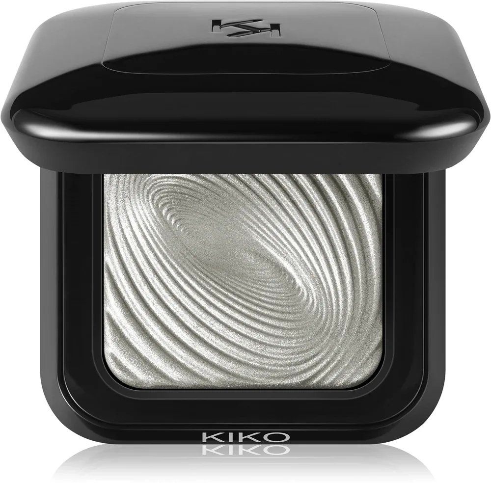 Тени для век KIKO Milano Water Eyeshadow с интенсивной пигментацией, стойкие, 3 г, оттенок 01 Silver