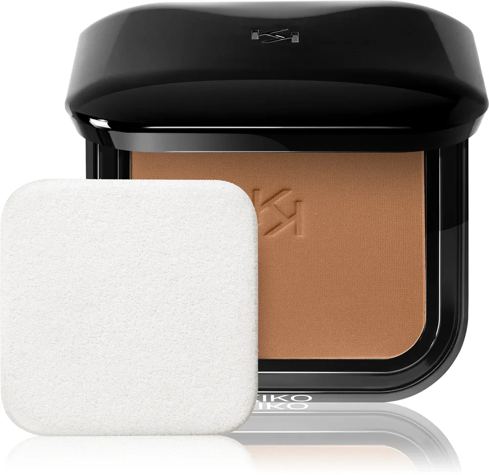 Пудровая тональная основа KIKO Milano Full Coverage Blurring Powder Foundation матовая, с плотным покрытием, 10 г, оттенок 80 Cocoa