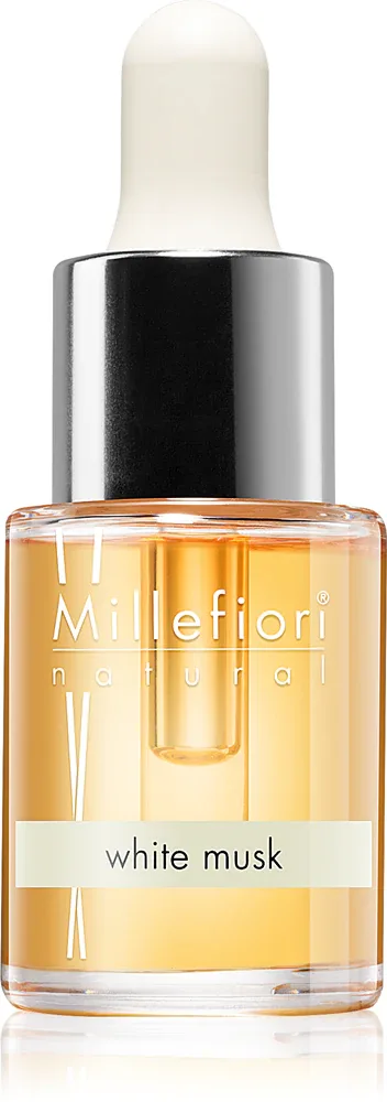 Масло ароматическое Millefiori Milano White Musk цветочное, 15 мл