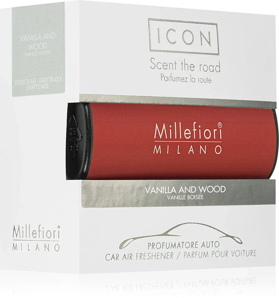 Ароматизатор для автомобиля Millefiori Icon Vanilla Wood древесный, 1 шт