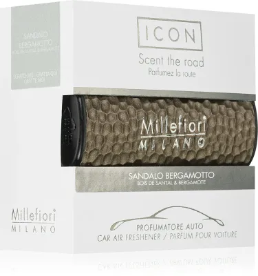 Ароматизатор для автомобиля Millefiori Icon Sandalo Bergamotto древесно-пряный, 1 шт