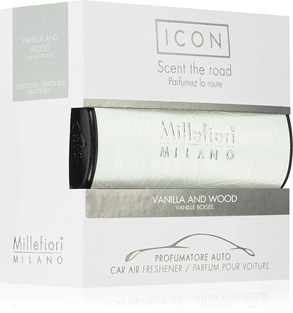 Ароматизатор для автомобиля Millefiori Icon Vanilla Wood древесный, 1 шт