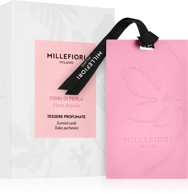 Ароматическая подвеска Millefiori Milano Laundry Fiori Di Perla, свежий аромат, брелок, 3 шт