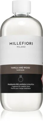 Наполнитель для каталитической лампы Millefiori Vanilla and Wood, пряный, устраняет посторонние запахи, 500 мл