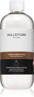 Наполнитель для каталитической лампы Millefiori Sandalo Bergamotto, древесный, устраняет посторонние запахи, 500 мл