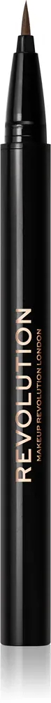 Маркер для бровей Revolution Hair Stroke Brow Pen, эффект натуральных волосков, 0,5 мл, оттенок Medium Brown