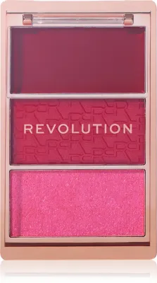 Палетка румян Revolution Blush Icon Palette, матовые, перламутровые и брокатовые, 9,8 г
