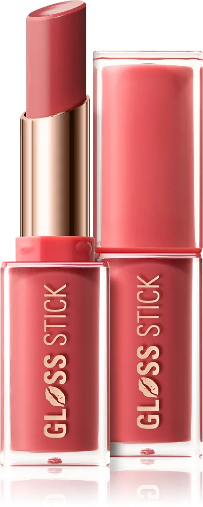 Помада-стик Revolution Pout Lip Gloss Stick блестящая, с гиалуроновой кислотой и витамином Е, 3 г, оттенок Sweet Rose
