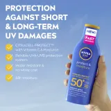 Молочко солнцезащитное NIVEA SUN Protect Moisture SPF 50+, водостойкое, увлажняющее, 200 мл — фото 2