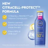 Молочко солнцезащитное NIVEA SUN Protect Moisture SPF 50+, водостойкое, увлажняющее, 200 мл — фото 3