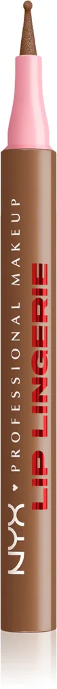 Контурный маркер для губ NYX Professional Makeup Lip Lingerie водостойкий, долговременный эффект, 1 мл, оттенок 04 Steamy Spice