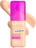 Тональный флюид NYX Professional Makeup Make Em Wonder матирующий, среднее покрытие, с гиалуроновой кислотой и витамином С, 30 мл, оттенок 02 Fair Porcelain — фото 2