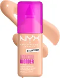 Тональный флюид NYX Professional Makeup Make Em Wonder матирующий, среднее покрытие, с гиалуроновой кислотой и витамином С, 30 мл, оттенок 07 Light Ivory — фото 2