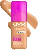Тональный флюид NYX Professional Makeup Make Em Wonder матирующий, среднее покрытие, с гиалуроновой кислотой и витамином С, 30 мл, оттенок 13 Light Sand — фото 2
