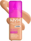 Тональный флюид NYX Professional Makeup Make Em Wonder матирующий, среднее покрытие, с гиалуроновой кислотой и витамином С, 30 мл, оттенок 12 Natural — фото 2