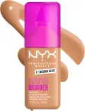 Тональный флюид NYX Professional Makeup Make Em Wonder матирующий, среднее покрытие, с гиалуроновой кислотой и витамином С, 30 мл, оттенок 17 Medium olive — фото 2