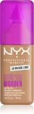 Тональный флюид NYX Professional Makeup Make Em Wonder матирующий, среднее покрытие, с гиалуроновой кислотой и витамином С, 30 мл, оттенок 18 Golden Light — фото 1
