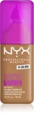 Тональный флюид NYX Professional Makeup Make Em Wonder матирующий, среднее покрытие, с гиалуроновой кислотой и витамином С, 30 мл, оттенок 24 Golden — фото 1