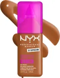 Тональный флюид NYX Professional Makeup Make Em Wonder матирующий, среднее покрытие, с гиалуроновой кислотой и витамином С, 30 мл, оттенок 32 Capuccino — фото 2