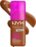 Тональный флюид NYX Professional Makeup Make Em Wonder матирующий, среднее покрытие, с гиалуроновой кислотой и витамином С, 30 мл, оттенок 36 Warm Rich — фото 2