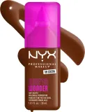 Тональный флюид NYX Professional Makeup Make Em Wonder матирующий, среднее покрытие, с гиалуроновой кислотой и витамином С, 30 мл, оттенок 39 Cocoa — фото 2