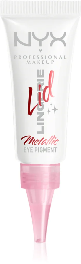 Тени для век NYX Professional Makeup Lid Lingerie компактные, стойкие, без осыпания, 6 мл, оттенок Satin Silver