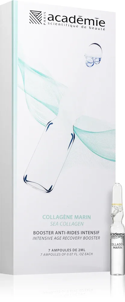 Académie Scientifique de Beauté Sea Collagen - Сыворотка для лица Academie Scientifique de Beaute Sea Collagen в ампулах, с коллагеном, 7 × 2 мл, 7 мл