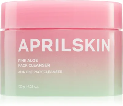 Средство для снятия макияжа APRILSKIN Pink Aloe Pack Cleanser очищающее, для чувствительной кожи, 120 г